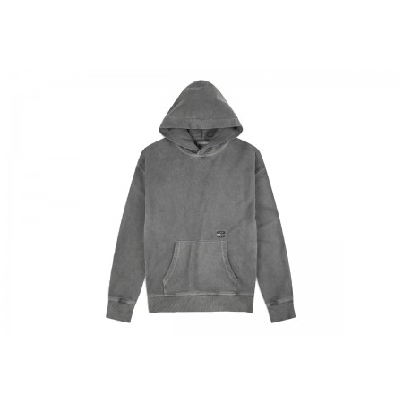 Tommy Jeans Tonal Badge Ανδρικό Φούτερ Με Κουκούλα Γκρι