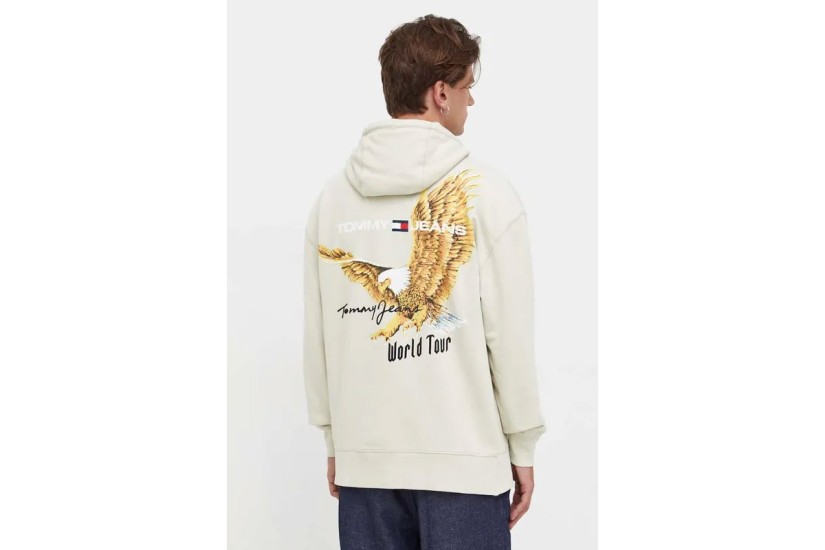 Tommy Jeans Tjm Rlx Vintage Eagle Hoodie Ανδρικό (DM0DM17812 ACG)