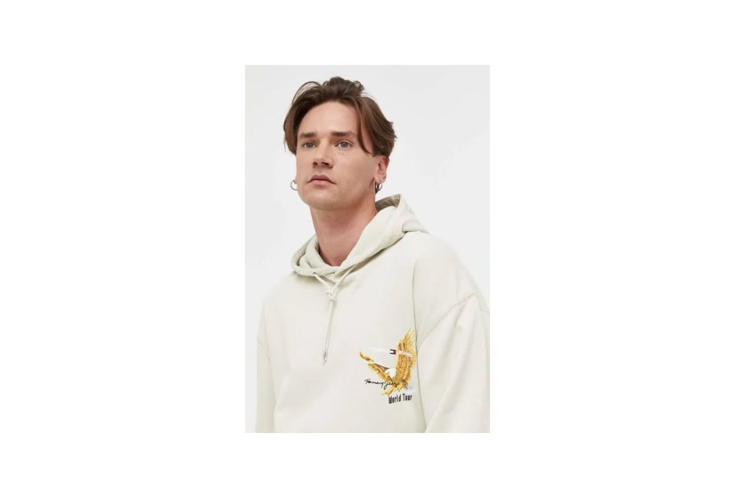 Tommy Jeans Tjm Rlx Vintage Eagle Hoodie Ανδρικό (DM0DM17812 ACG)