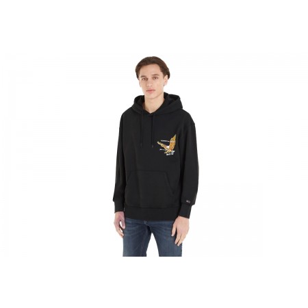 Tommy Jeans Tjm Rlx Vintage Eagle Hoodie Ανδρικό 