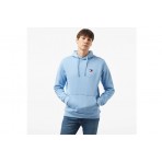 Tommy Jeans Regular Badge Ανδρικό Φούτερ Με Κουκούλα Γαλάζιο