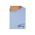 Tommy Jeans Ανδρικό Κοντομάνικο T-Shirt Σιέλ