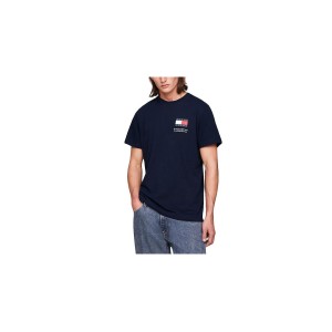 Tommy Jeans Slim Essential Flag  Ext T-Shirt Ανδρικό (DM0DM18263 C1G)