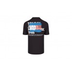 Tommy Jeans Graffiti Flag Ανδρικό Κοντομάνικο T-Shirt Μαύρο
