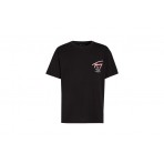 Tommy Jeans 3D Street Signature Ανδρικό Κοντομάνικο T-Shirt Μαύρο