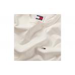 Tommy Jeans Ανδρικό Κοντομάνικο T-Shirt Λευκό