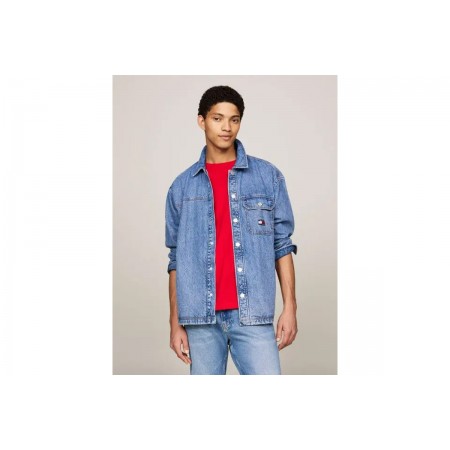 Tommy Jeans Essential Denim Overshirt Τζιν Μακρυμάνικο Πουκάμισο