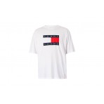 Tommy Jeans Ανδρικό Κοντομάνικο T-Shirt Λευκό