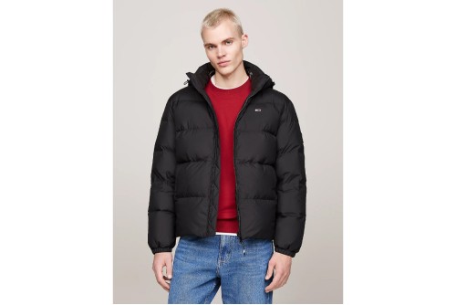Tommy Jeans Water Repellent Down Hooded Μπουφάν Puffer Ανδρικό (DM0DM19786 BDS)