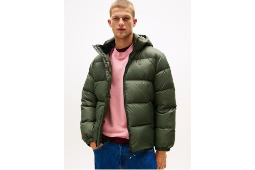 Tommy Jeans Water Repellent Down Hooded Μπουφάν Puffer Ανδρικό (DM0DM19786 MRH)