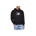 Tommy Jeans Graffiti Signature Ανδρικό Φούτερ Με Κουκούλα Μαύρο