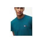 Tommy Jeans Ανδρικό Κοντομάνικο T-Shirt Πετρόλ