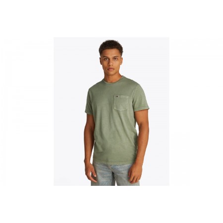 Tommy Jeans Slim Washed Pocket Tee T-Shirt Ανδρικό 