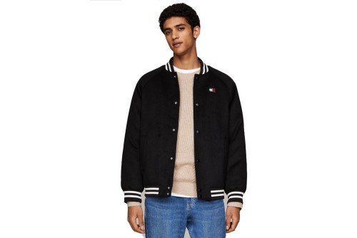 Tommy Jeans Wool Blend Solid Μπουφάν Bomber Ανδρικό (DM0DM20685 BDS)