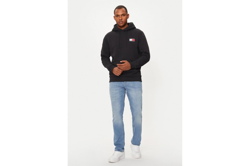 Tommy Jeans Ανδρικό Φούτερ Με Κουκούλα Μαύρο