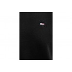 Tommy Jeans Flag Fleece Regular Fit Μπλούζα Με Λαιμόκοψη Ανδρική (DM0DM20741 BDS)