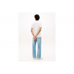 Tommy Jeans Linear Logo Embroidery Jersey T-Shirt Ανδρικό (DM0DM20744 L5Y)