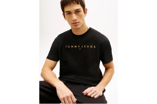 Tommy Jeans Linear Logo Embroidery Jersey T-Shirt Ανδρικό (DM0DM20744 SEV)