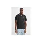 Tommy Jeans Ανδρικό Κοντομάνικο Polo T-Shirt Μαύρο