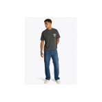 Tommy Jeans Regular T Ανδρικό Κοντομάνικο T-Shirt Ανθρακί