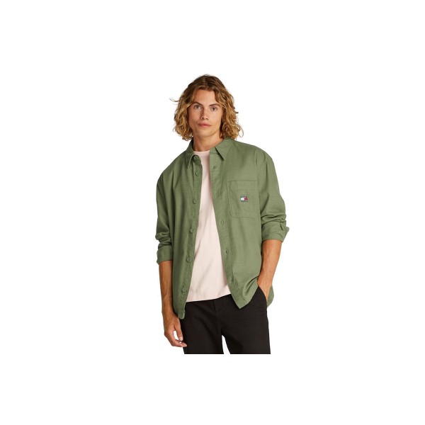 Tommy Jeans Cotton Slub Ls Overshirt Ext Πουκάμισο Μακρυμάνικο Ανδρικό (DM0DM20874 MR6)