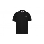 Tommy Jeans Linear Ανδρικό Κοντομάνικο Polo T-Shirt Μαύρο
