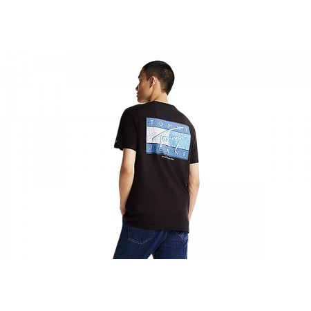 Tommy Jeans Reg Rwb Flag Ext T-Shirt Ανδρικό 