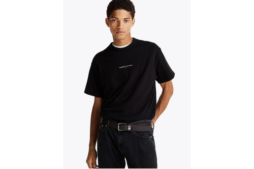 Tommy Jeans Linear Logo T-Shirt Ανδρικό (DM0DM21110 BDS)