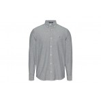 Tommy Jeans Oxford Ανδρικό Μακρυμάνικο Πουκάμισο Γκρι