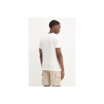 Tommy Jeans Ανδρικό Κοντομάνικο T-Shirt Εκρού