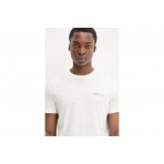 Tommy Jeans Ανδρικό Κοντομάνικο T-Shirt Εκρού