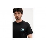 Tommy Jeans Pop Color Flag Ανδρικό Κοντομάνικο T-shirt Μαύρο