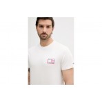 Tommy Jeans Pop Color Flag Ανδρικό Κοντομάνικο T-shirt Εκρού