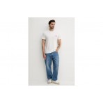 Tommy Jeans Pop Color Flag Ανδρικό Κοντομάνικο T-shirt Εκρού