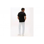 Tommy Jeans Waffle Script Slim Fit T-Shirt Ανδρικό (DM0DM21778 BDS)