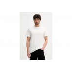 Tommy Jeans Linear Ανδρικό Κοντομάνικο T-shirt Εκρού