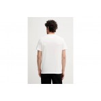 Tommy Jeans Linear Ανδρικό Κοντομάνικο T-shirt Εκρού