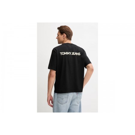 Tommy Jeans 90S Pop Ανδρικό Κοντομάνικο T-Shirt Μαύρο