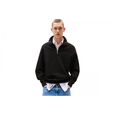 Tommy Jeans Waffle Qrtr Zip Relaxed Fit Μπλούζα Με Φερμουάρ Ανδρική 