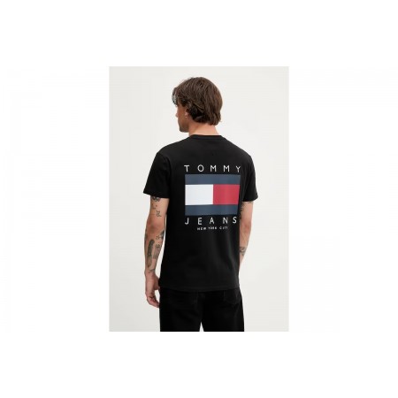 Tommy Jeans Flag Graph Bckprnt Regular Fit T-Shirt Ανδρικό 