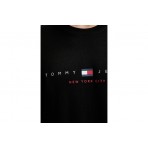 Tommy Jeans Linear Ανδρικό Κοντομάνικο T-shirt Μαύρο 