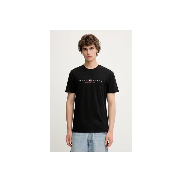 Tommy Jeans Linear Regular Fit T-Shirt Ανδρικό (DM0DM21911 BDS)