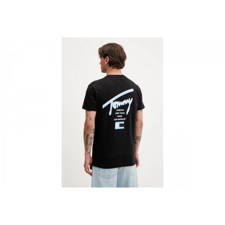 Tommy Jeans Signature City Regular Fit T-Shirt Ανδρικό 