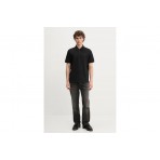 Tommy Jeans Waffle Script Regular Fit Polo Ανδρικό (DM0DM21935 BDS)