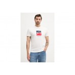 Tommy Jeans Dna Ανδρικό Κοντομάνικο T-shirt Μπεζ