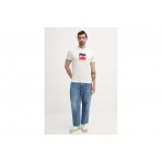 Tommy Jeans Dna Ανδρικό Κοντομάνικο T-shirt Μπεζ