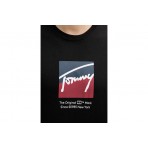 Tommy Jeans Dna Ανδρικό Κοντομάνικο T-shirt Μαύρο 