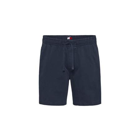 Tommy Jeans Twill Loose Beach Ανδρική Βερμούδα Μπλε Σκούρο