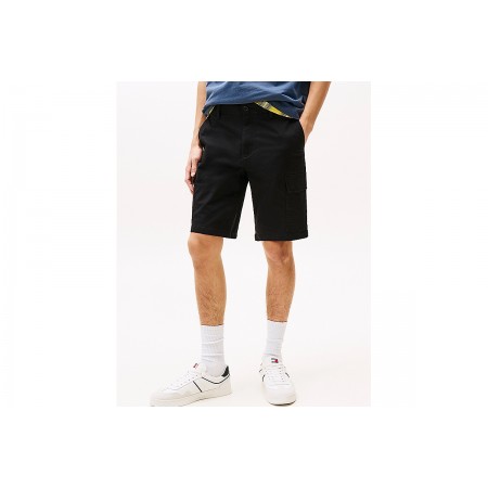 Tommy Jeans Jeans Scanton Ανδρική Cargo Βερμούδα Μαύρη