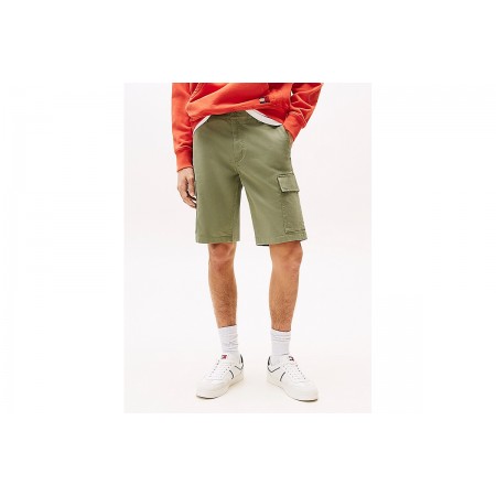 Tommy Jeans Jeans Scanton Ανδρική Cargo Βερμούδα Χακί
